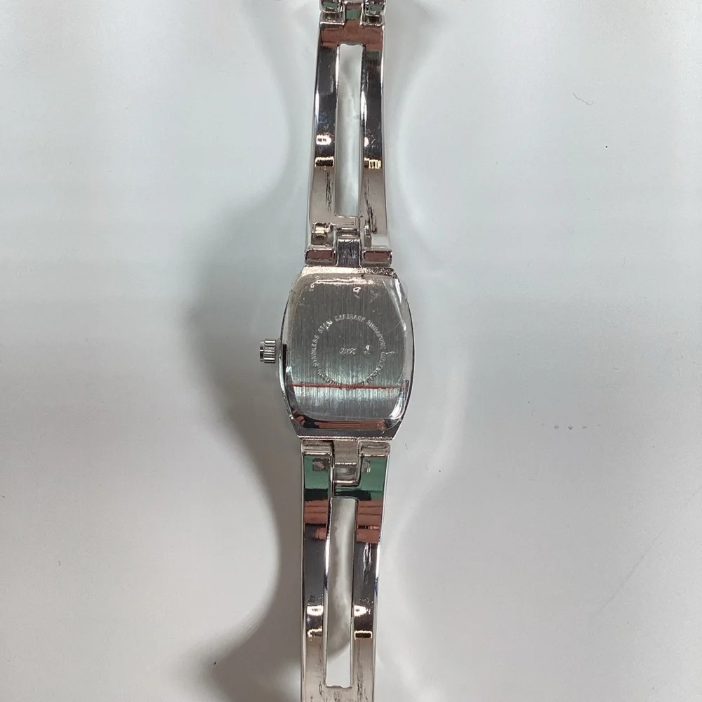 New Santa Watch Silver Adjustable Band, Christmas Red Presentation Box